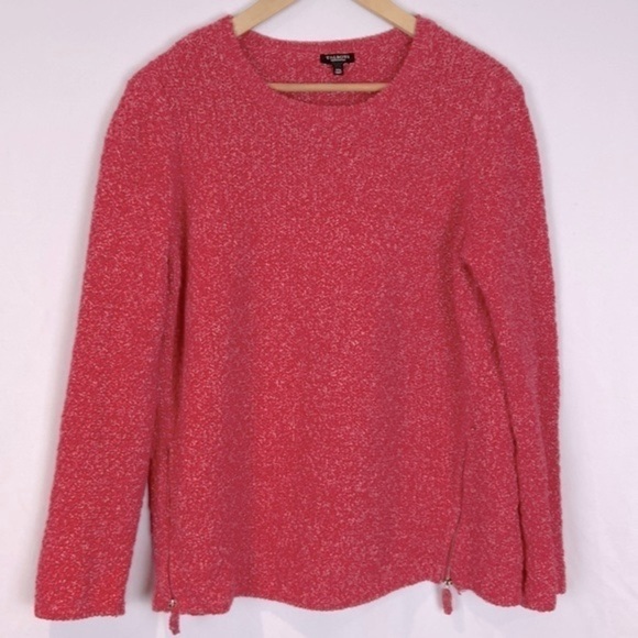 Women’s fuchsia/deep coral Talbots 1X petite thick and soft sweater W1 - Picture 4 of 9